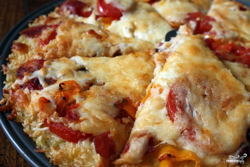 Рецепт Пицца с рисом и козьим сыром