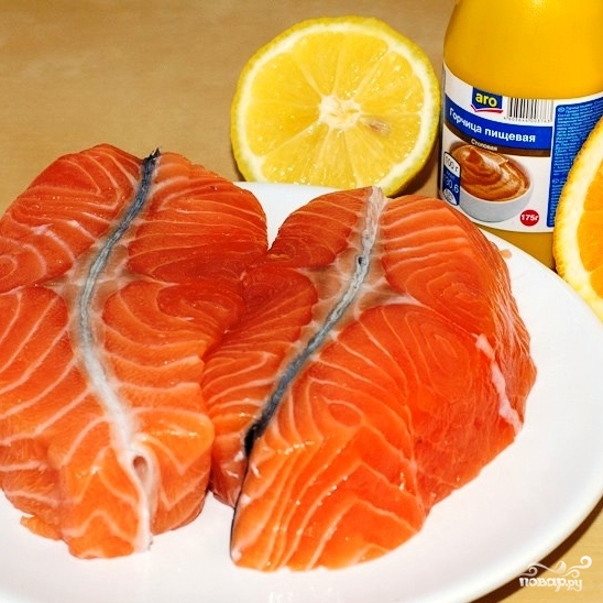 Рецепт Семга под апельсиновым соусом