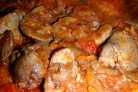 Жаркое из куриной печени
