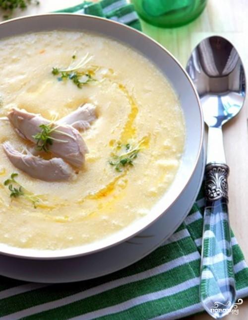 Рецепт Куриный суп с миндалем
