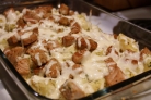 Сырная запеканка с мясом и картофелем