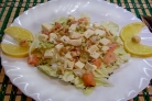 Салат из слабосоленой красной рыбы