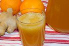 Бодрящий имбирный напиток с апельсинами