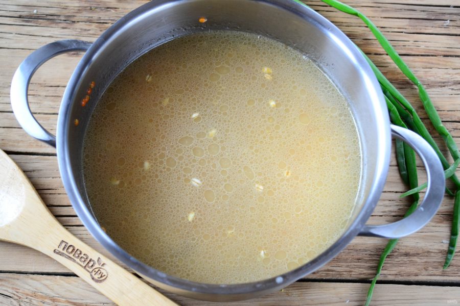 Наваристый суп из смеси бобовх и круп
