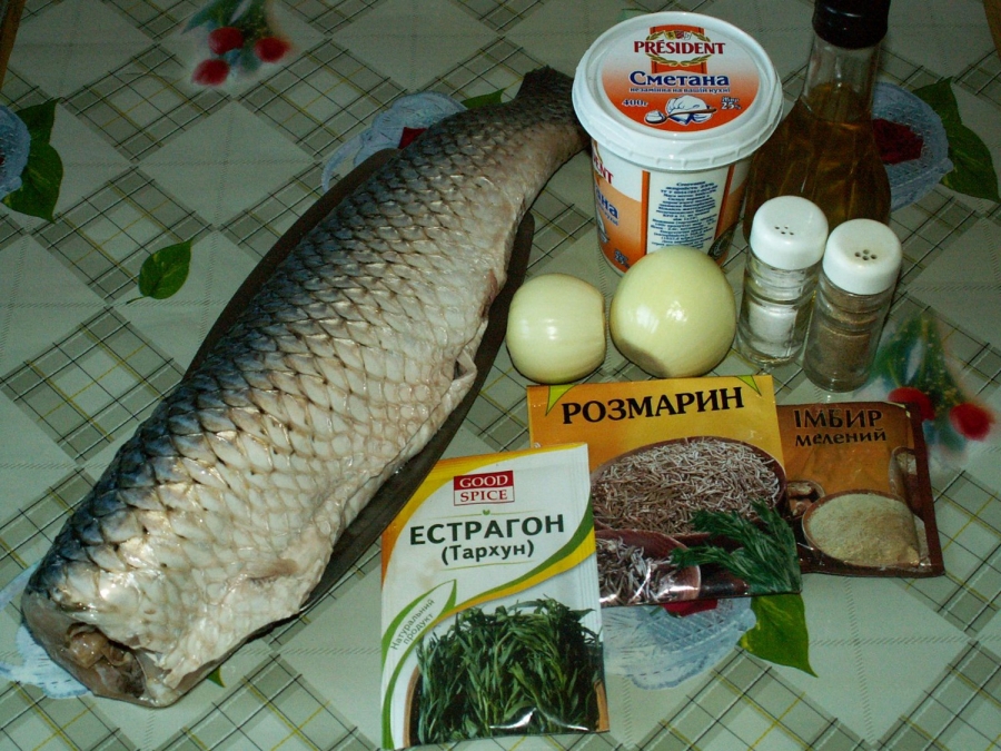 Рецепт Запеченная рыба в сметане