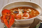 Томатный суп с раковыми шейками
