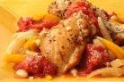 Фасоль с курицей