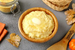Кукурузная каша с тыквой в духовке