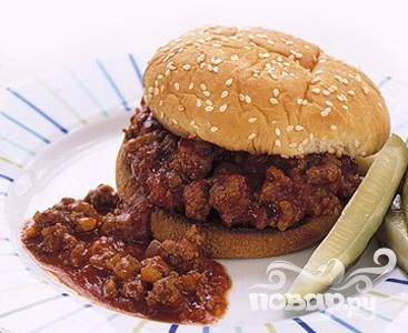 Рецепт Гамбургер с говяжьим фаршем и сельдереем