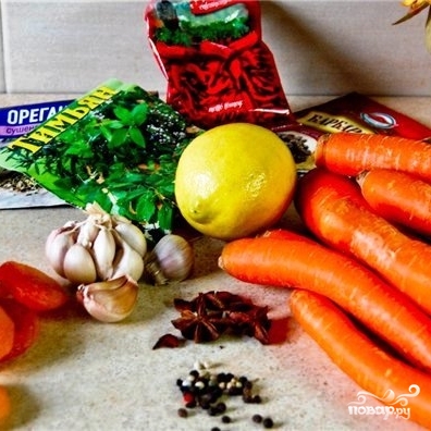 Рецепт Свиная корейка на кости с морковью