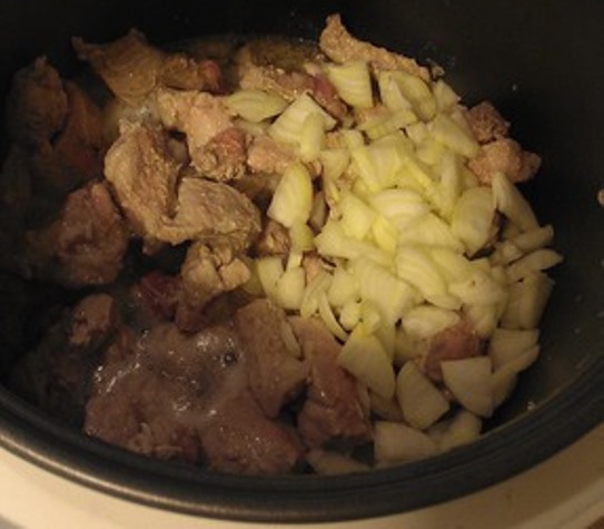 Рецепт Пшеничная каша с соевым мясом и овощами