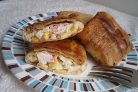 Блины с крабовыми палочками