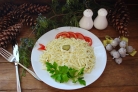 Салат Петушок с грибами