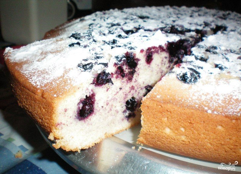 Рецепт Дрожжевой пирог с черникой