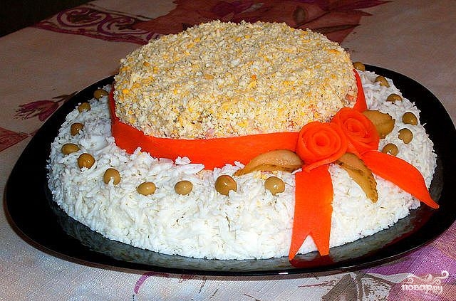 Рецепт Салат "Шляпка"