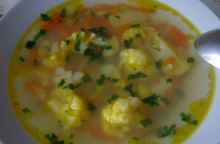 Рецепт овощного супа с кабачками и цветной капустой рецепт с фото