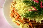 Закусочный торт с морковью без майонеза