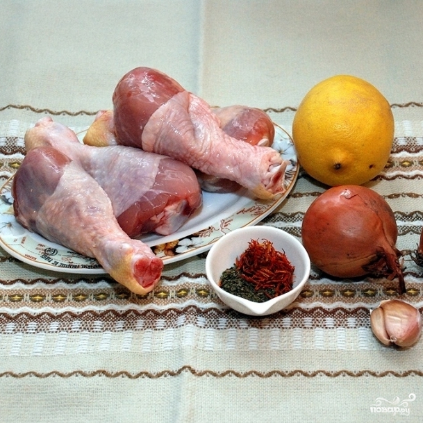 Рецепт Курица с шафраном
