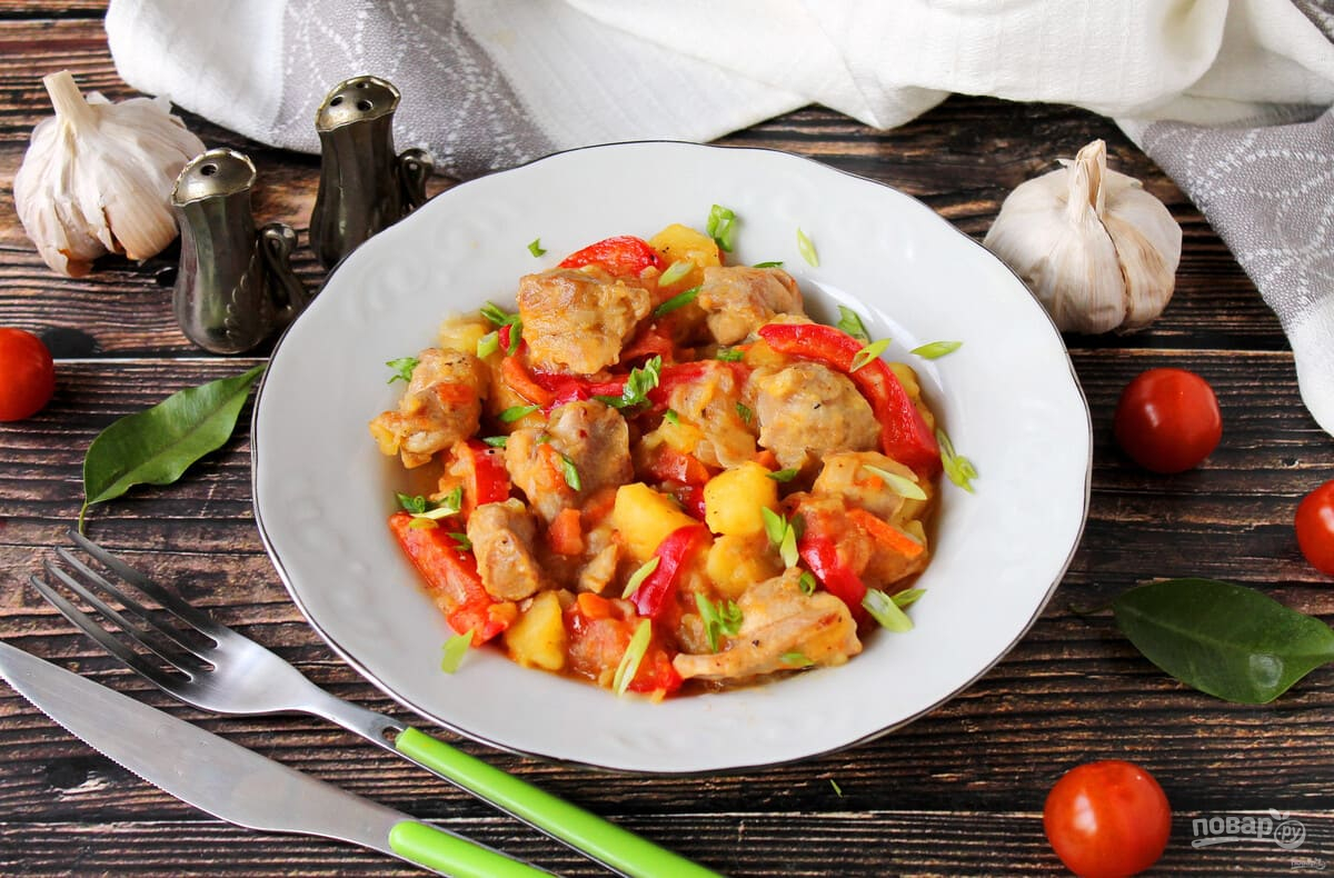 Индейка с овощами