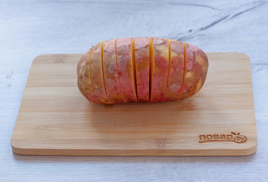 Картошка-гармошка под сырной корочкой