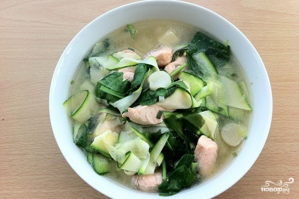 Рецепт Рыбный суп с кабачком