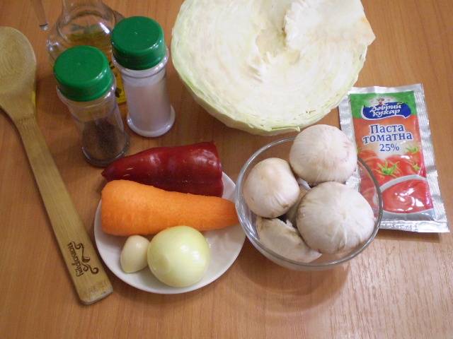 Рецепт Солянка с грибами и капустой