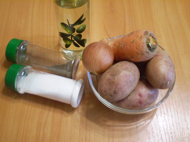 Рецепт Жареная картошка с морковкой