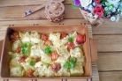 Овощи в духовке под соусом