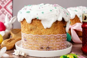 Творожный пасхальный кулич