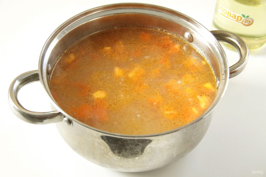 Яичный суп с помидорами