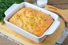 Пирог с сыром и зеленью на кефире