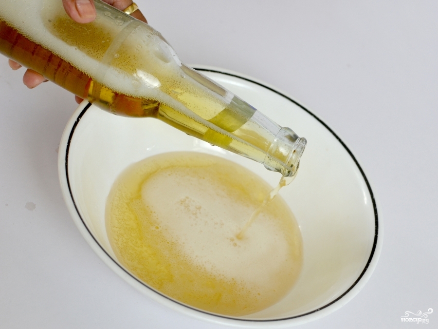 Рецепт Луковые кольца в пивном кляре
