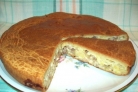 Заливной пирог с мясом