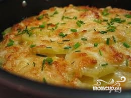 Рецепт Картошка с сыром в микроволновке