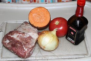 Рецепт Свинина с овощами в мультиварке