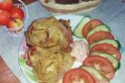 Картофельные розочки с беконом