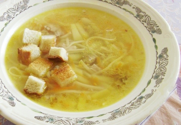 Рецепт Супа С Сухариками С Фото