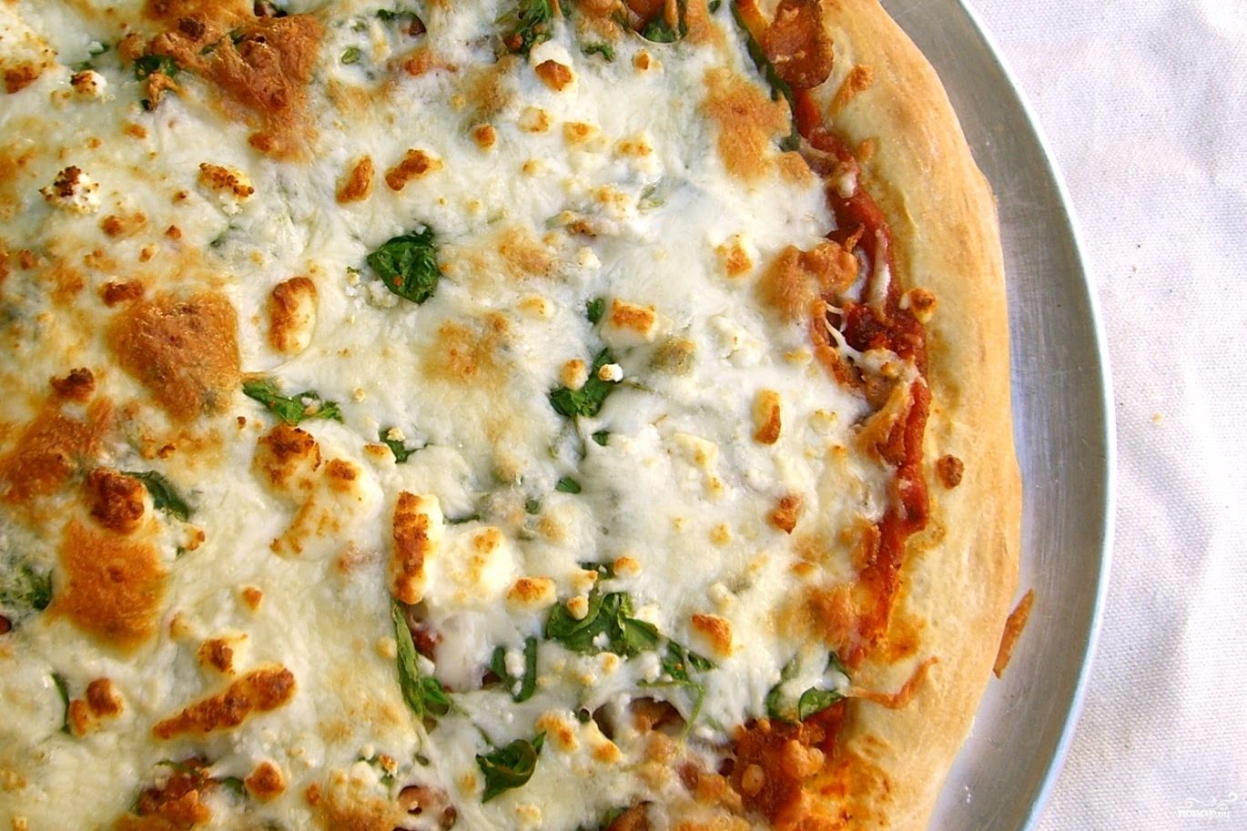 Рецепт Пицца с брынзой и помидорами