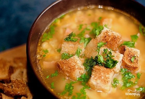Рецепт Гороховый суп с окороком