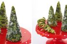 Праздничные елочки из теста