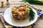 Салат с курицей и цветной капустой