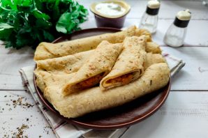 Блинчики с морковной начинкой