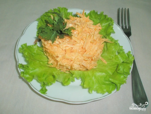 Рецепт Морковь с чесноком и майонезом