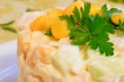 Быстрый салат с куриной грудкой