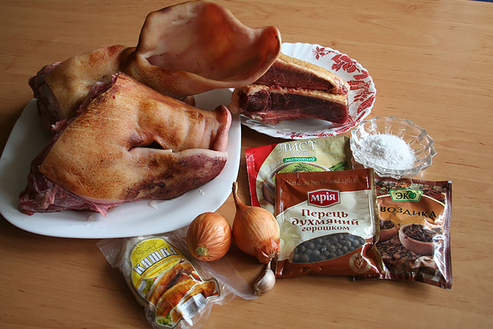 Рецепт Домашняя колбаса из свиной головы