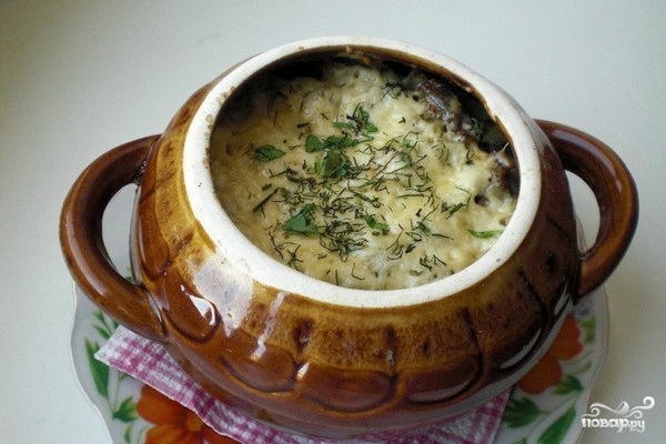 Рецепт Картошка с сыром в горшочке
