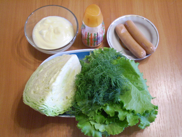 Рецепт Капустный салат с майонезом