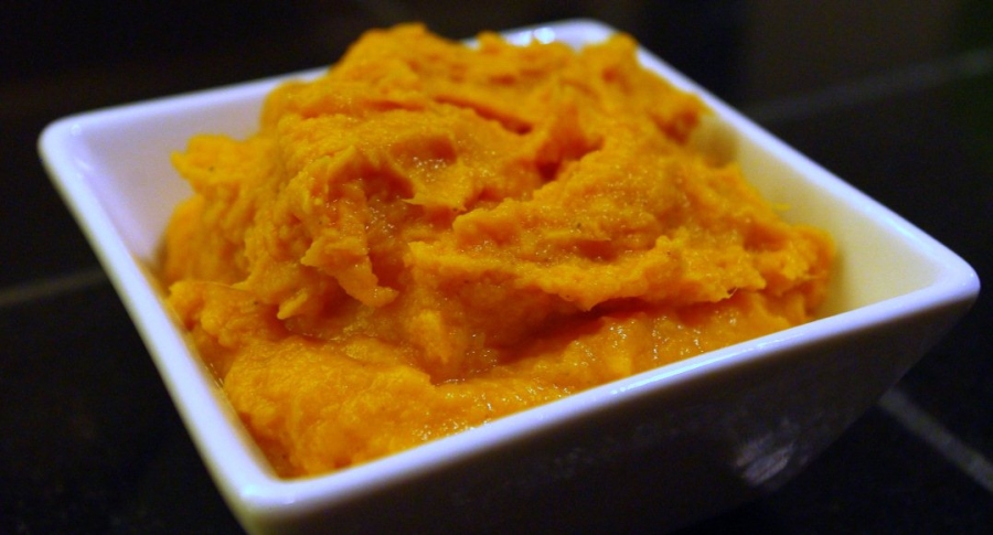 Рецепт Картофельное пюре из батата с зеленью