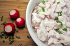 Редиска со сметаной