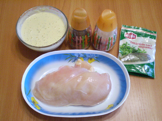 Рецепт Курица в кляре в духовке